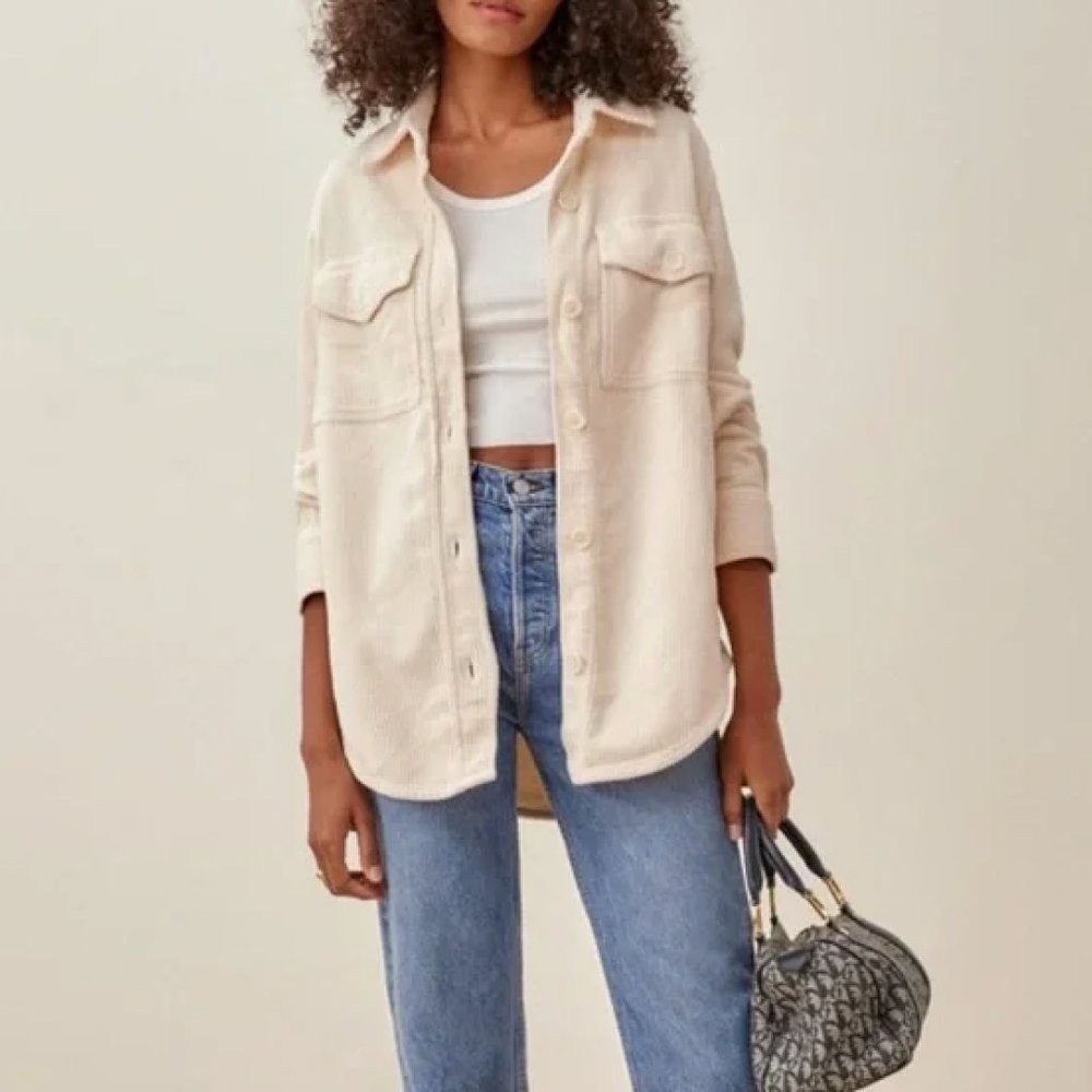 Reformation corduroy organic cotton jacket